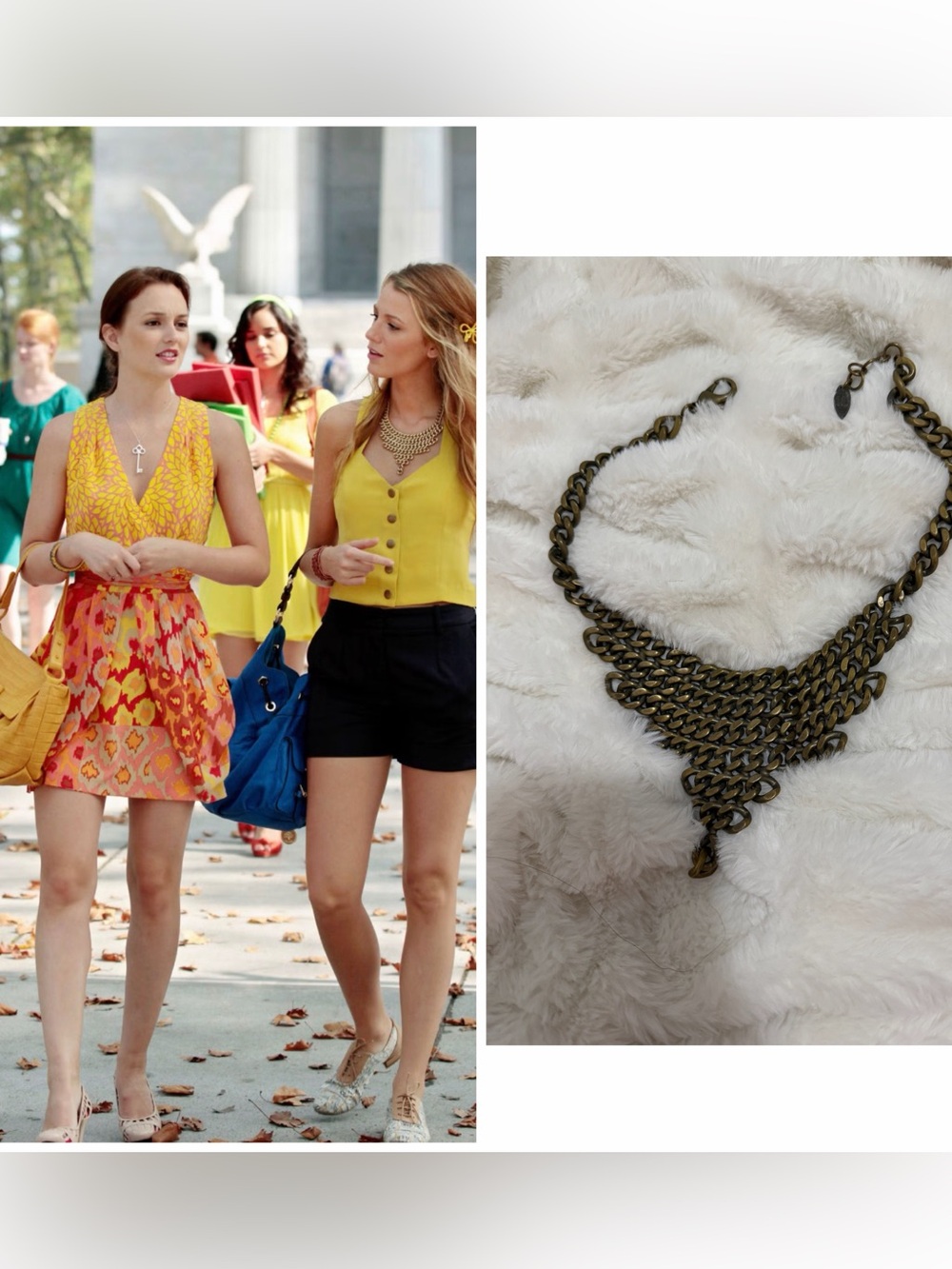 Fallon Gold Chain Necklace ASO Serena Van Der Woodsen